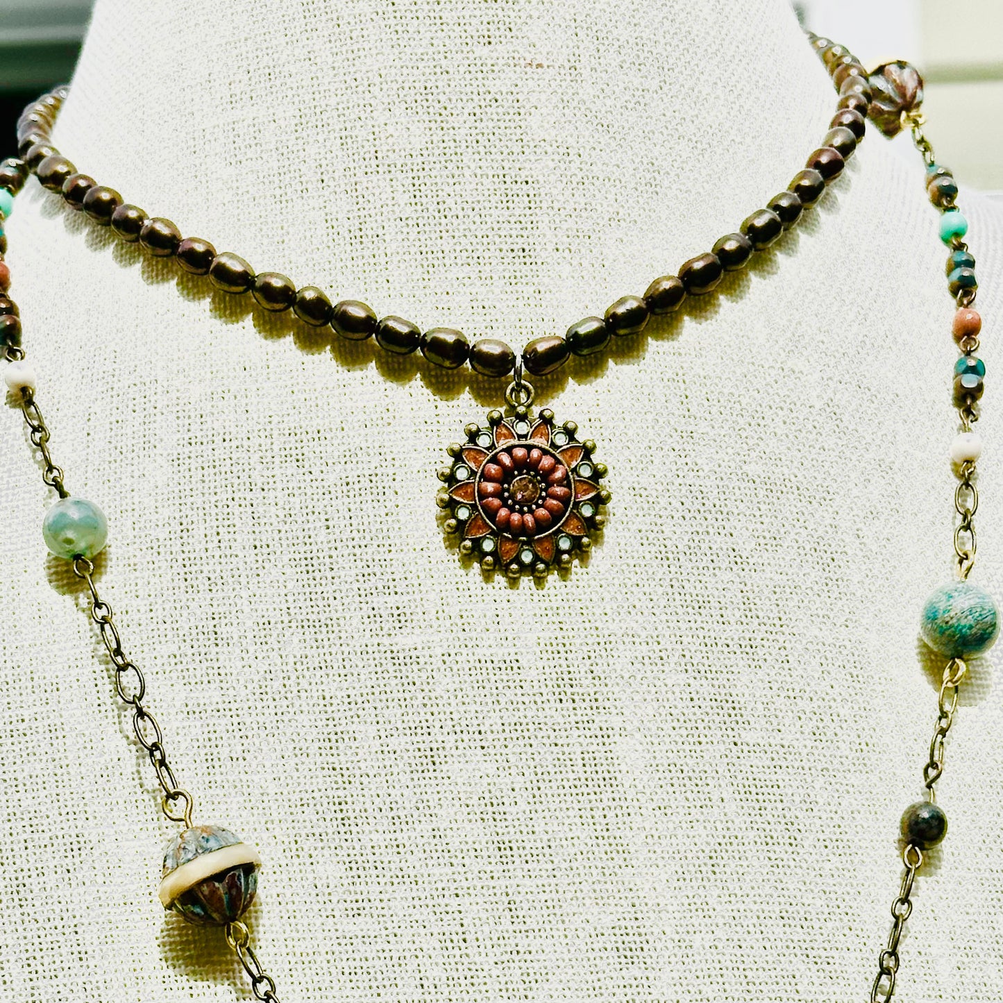 Pearl Choker Boho Chic