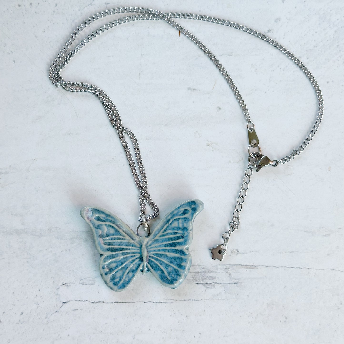 Butterfly Necklace on a Silver Chain