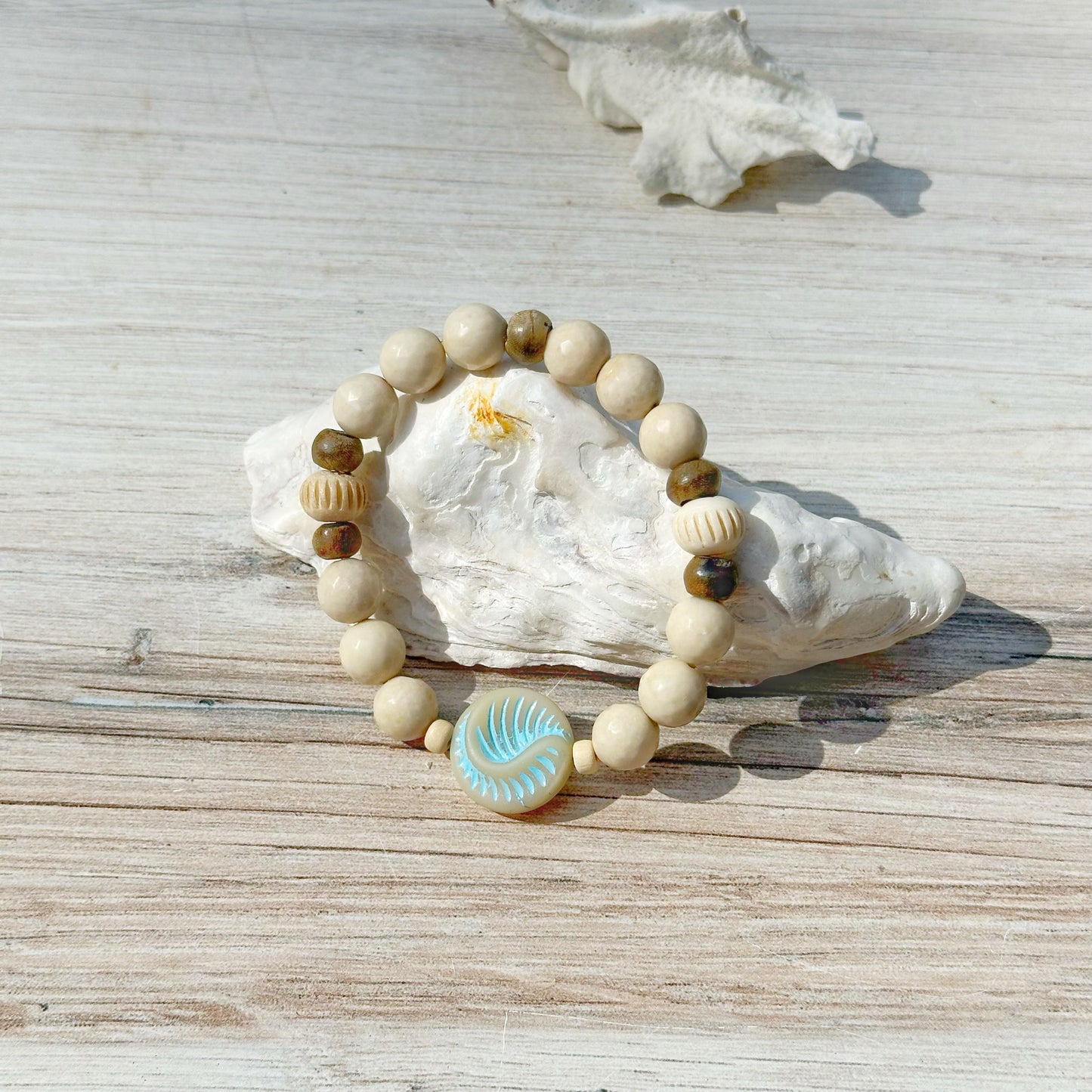 Sea Glass Beach Bracelet Set