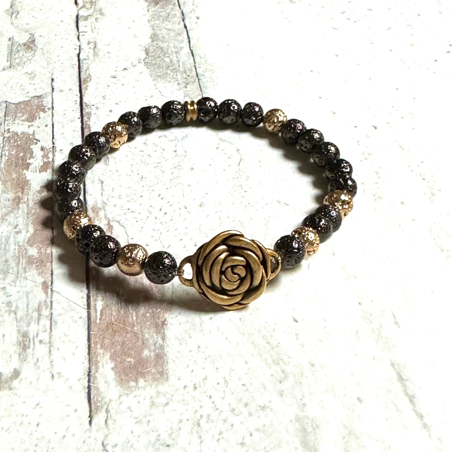 Bracelets Gold Silver Black Stretch
