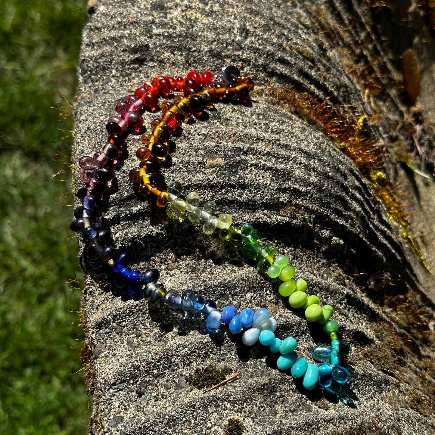 Rainbow Beaded Necklace