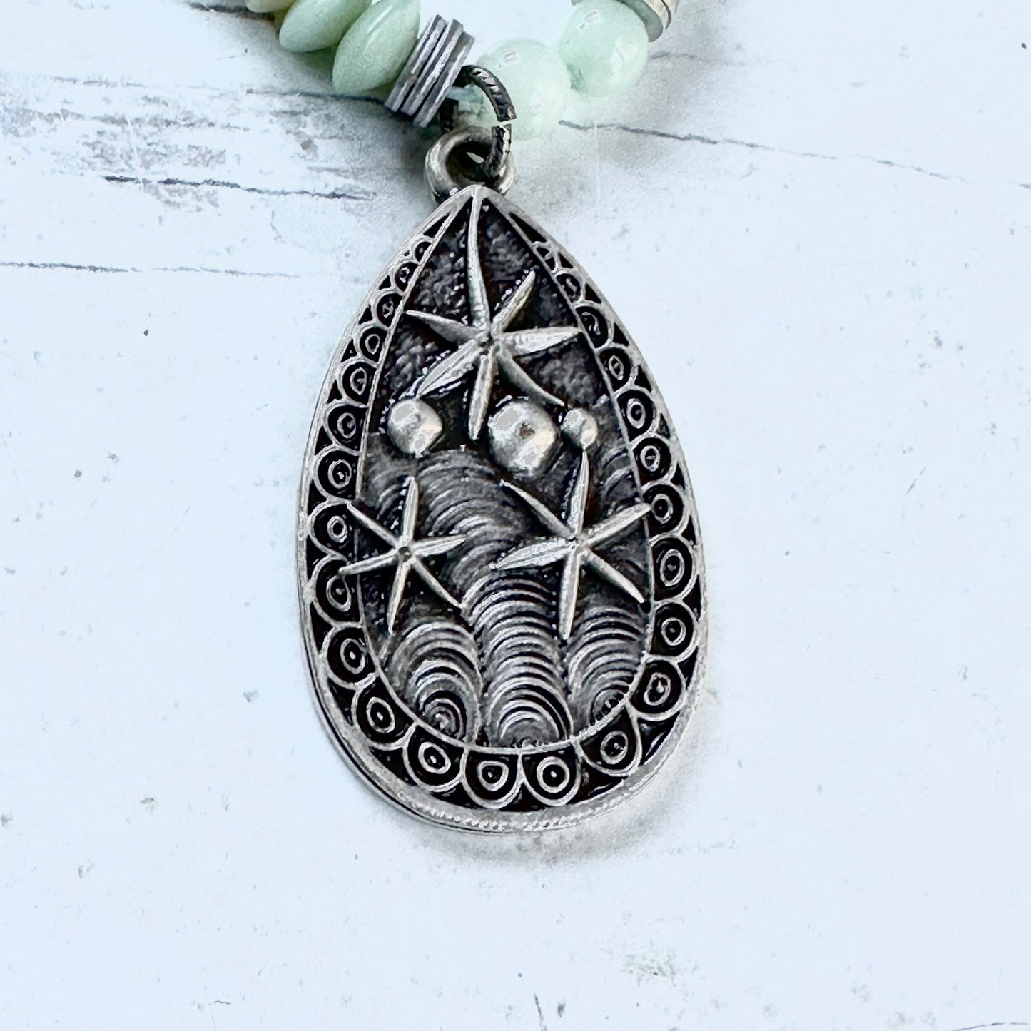 Beach Pendant Beaded Necklace