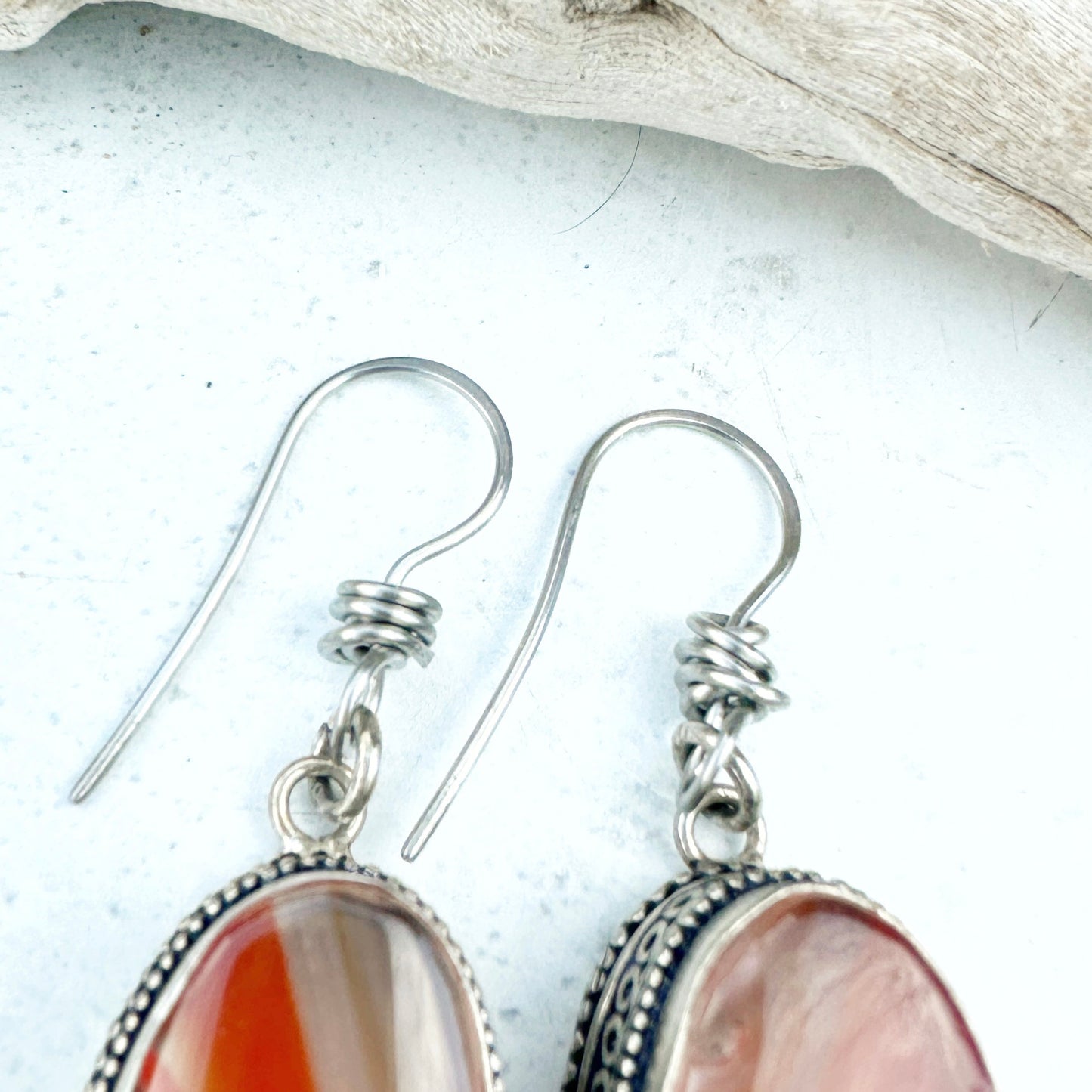 Sterling Silver Artisan Gemstone Earrings