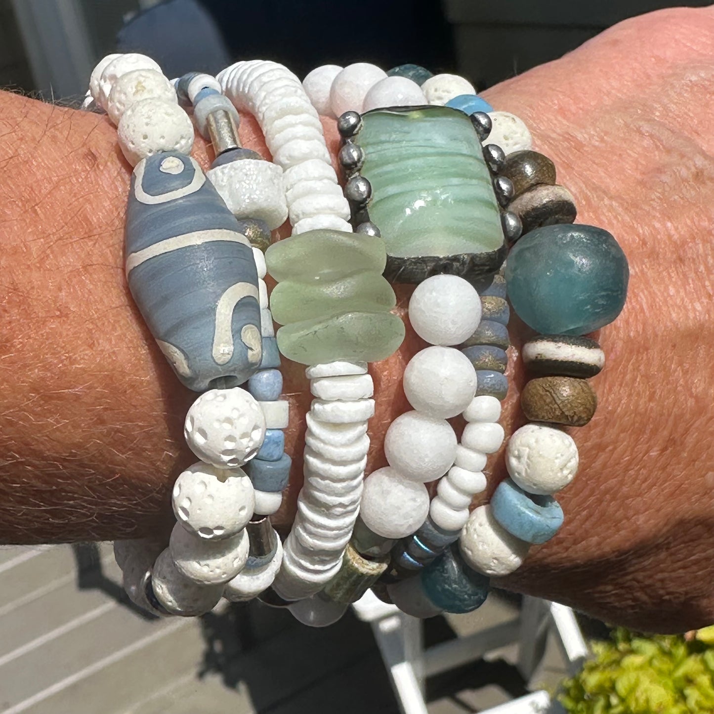 African Inspired Beachy Bracelet Set