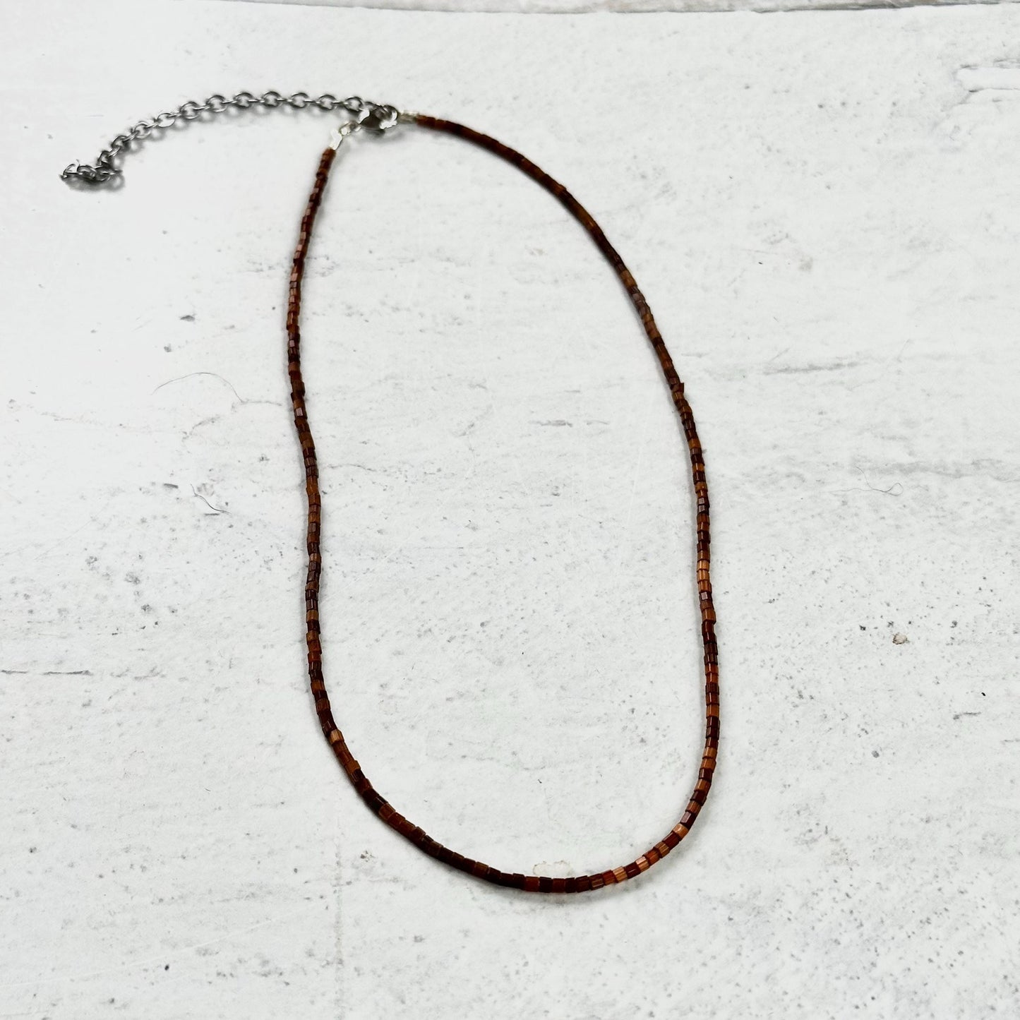 Boho Necklaces Beaded Pearl Chain Gemstone Pendant