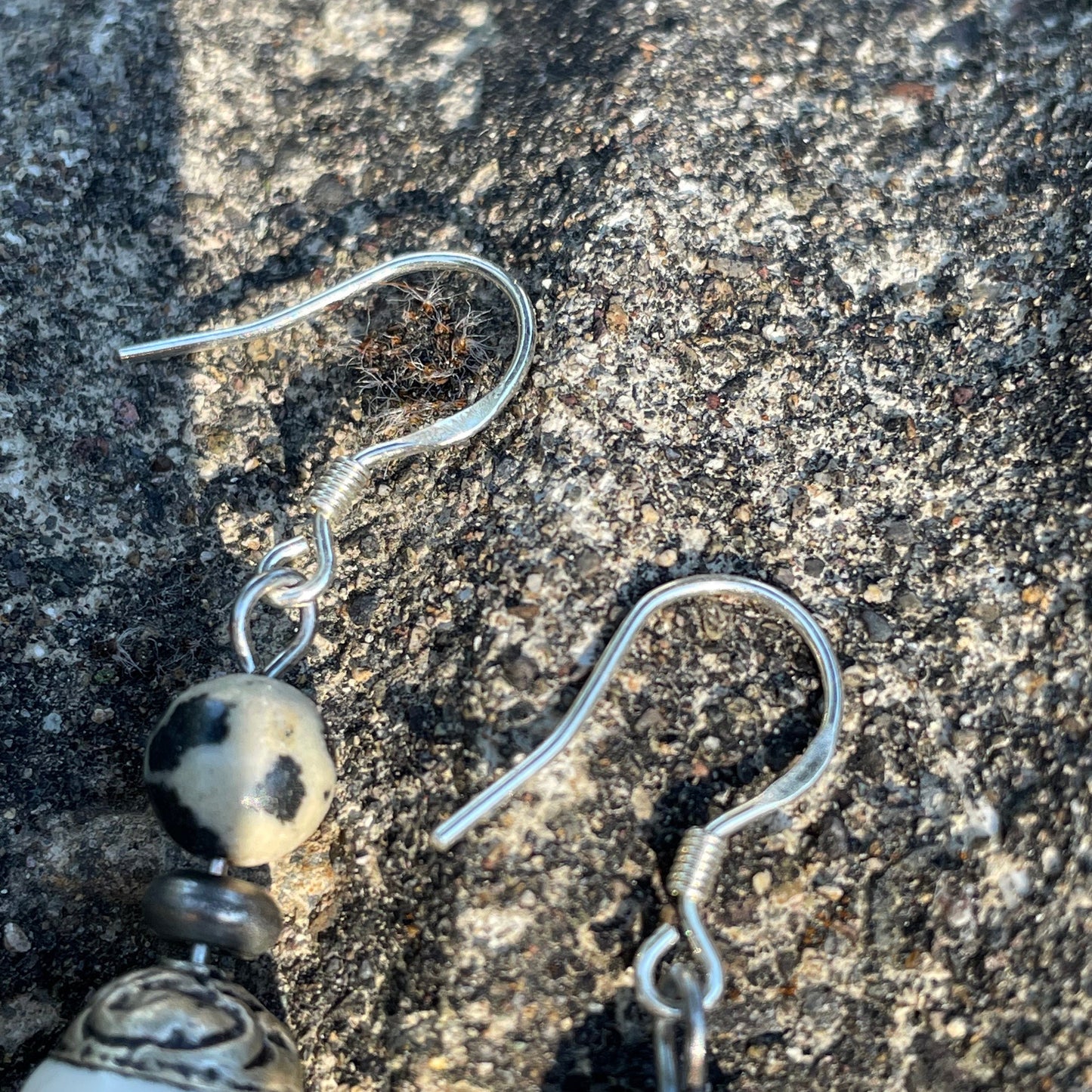 Gemstone Tibetan Inspired Earrings