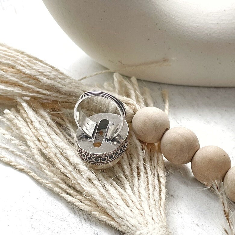 Jewelry Ring Boho Women Gemstone Sterling Silver