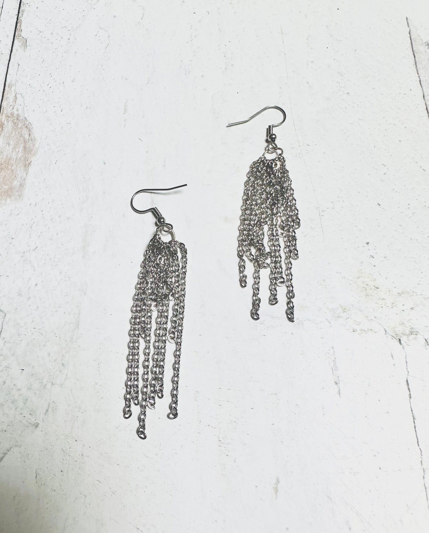 Silver Chain Earrings