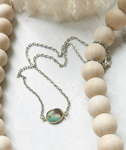 Turquoise and Silver Choker