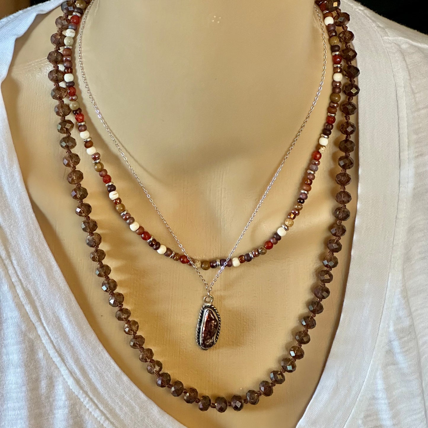 Beaded Necklace Layers