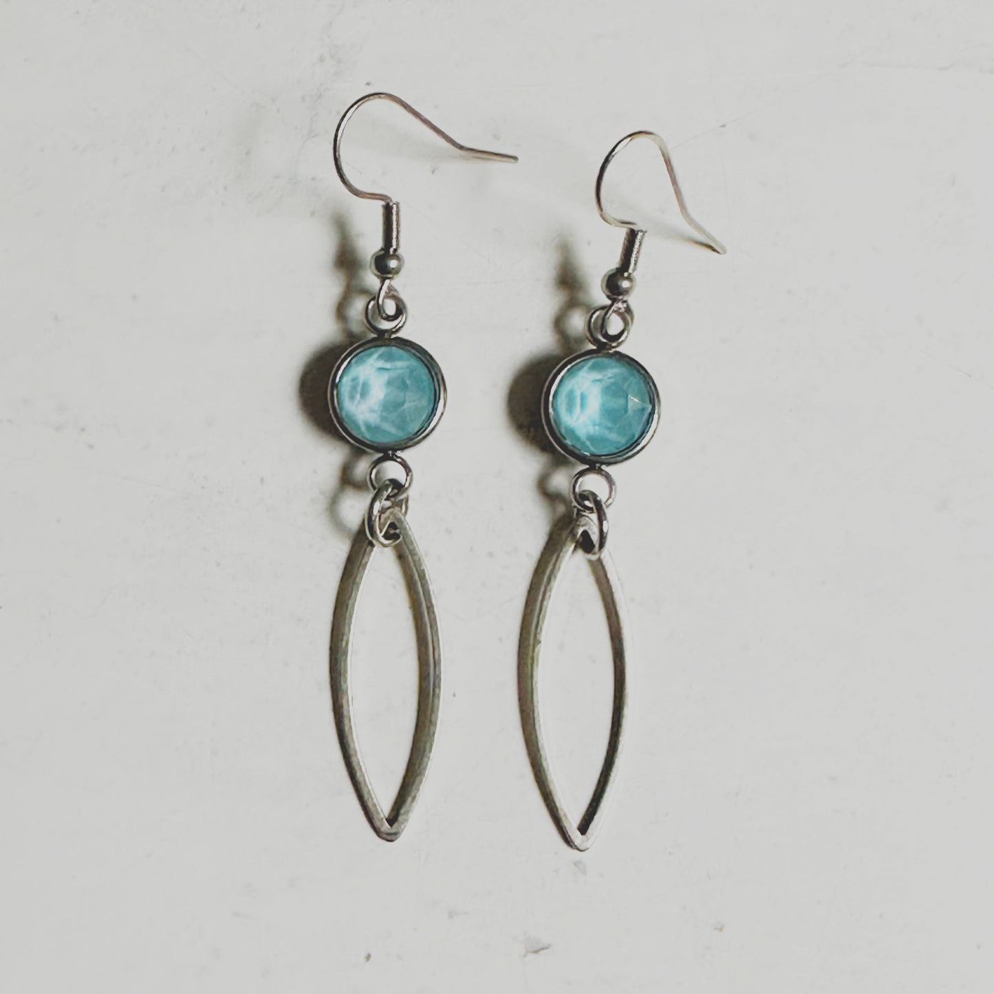 Silver Gemstone Earrings