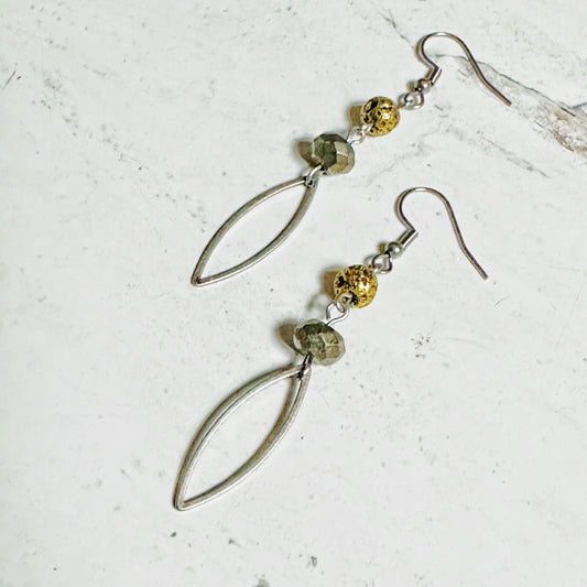 Silver and Gold Earrings