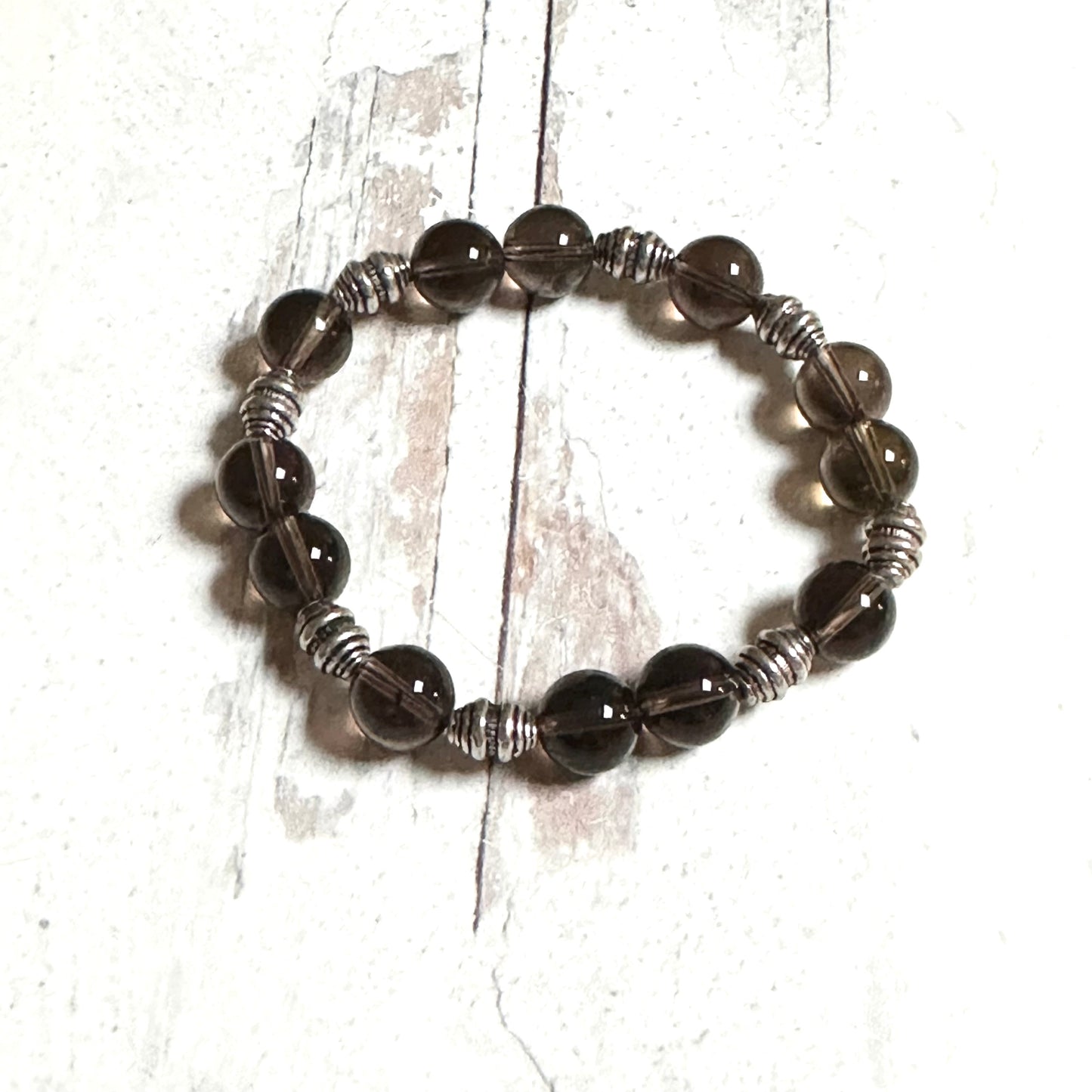 Gemstone Stretch Bracelets Brown Pearl