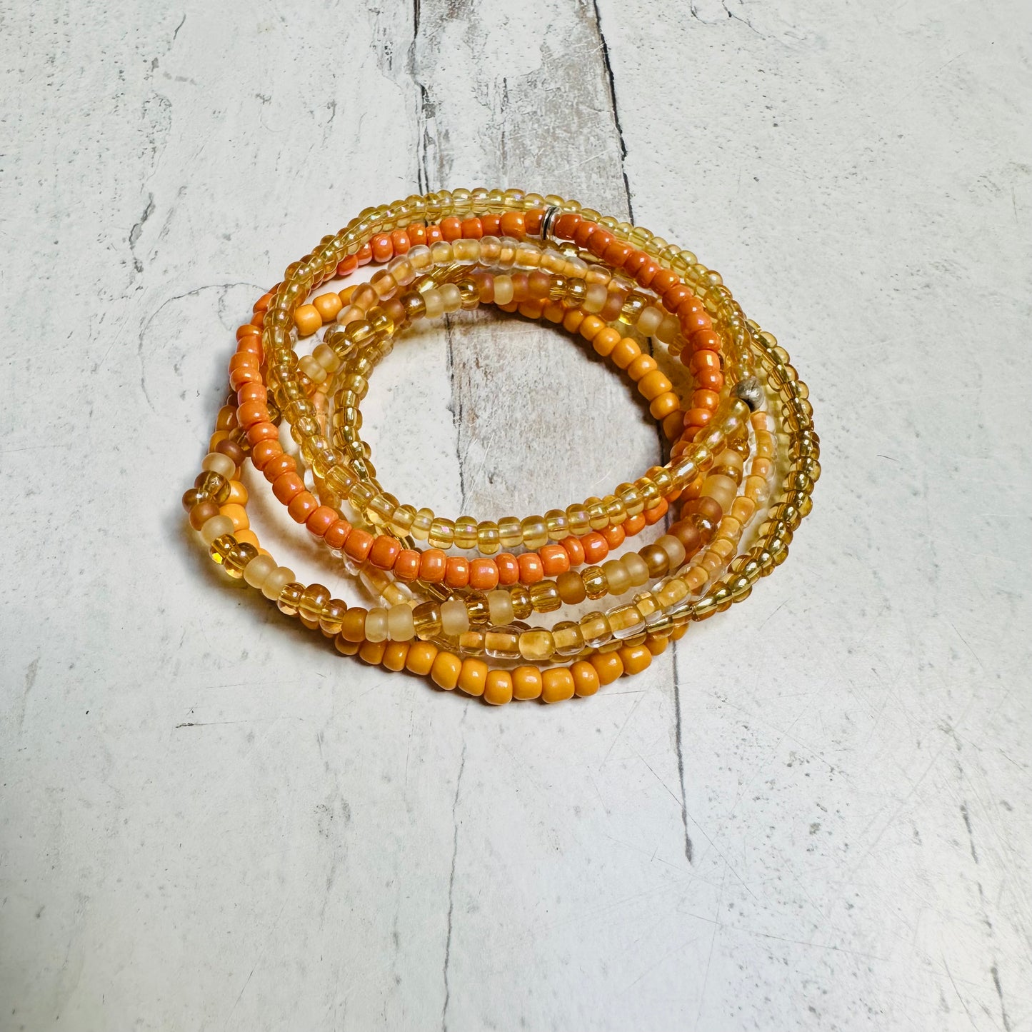 Bracelet Stretch Stack in Yellows