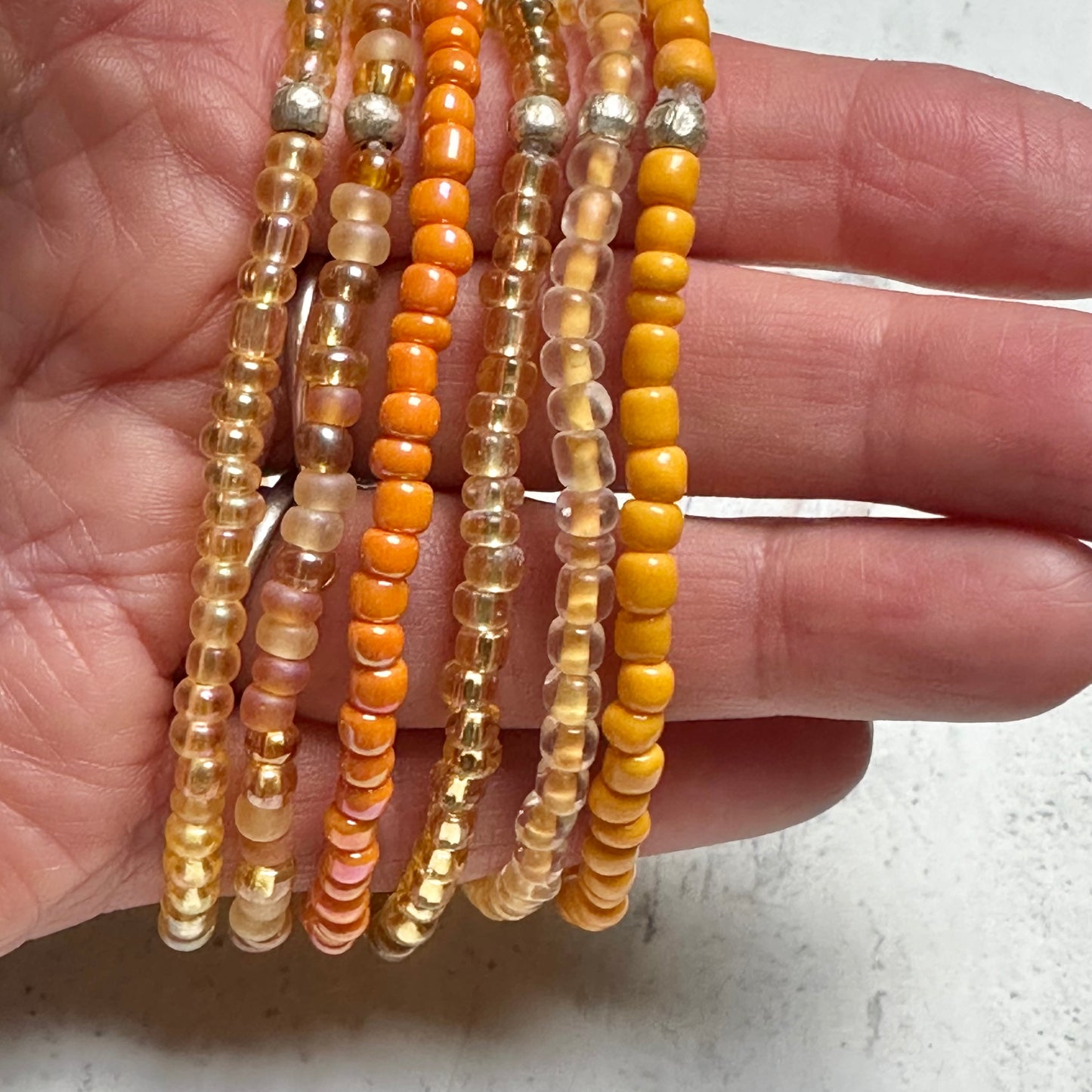 Bracelet Stretch Stack in Yellows