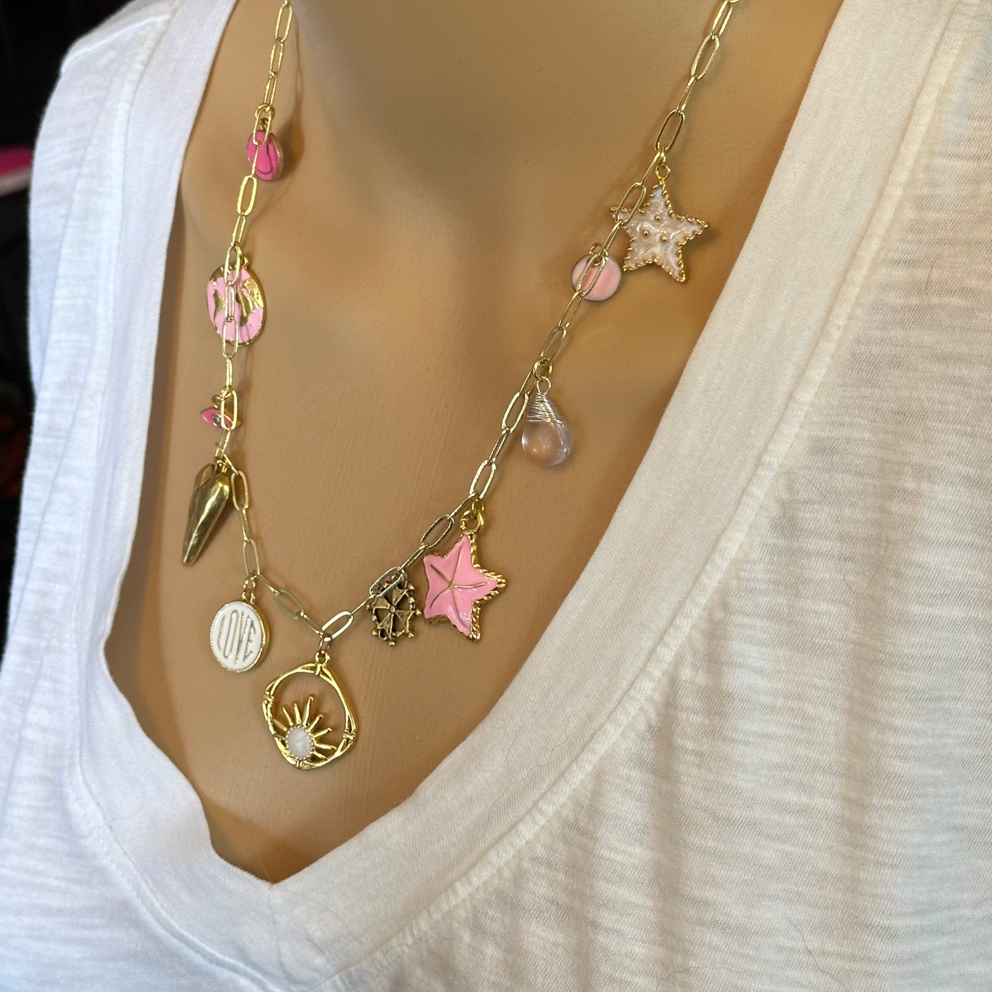 Gold Charm Necklace