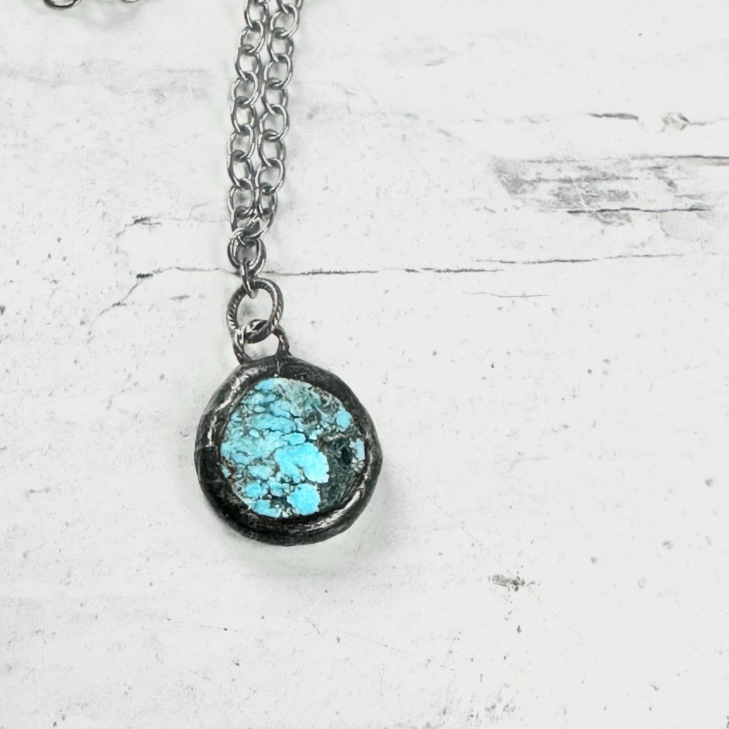 Boho Necklaces Beaded Pearl Chain Gemstone Pendant