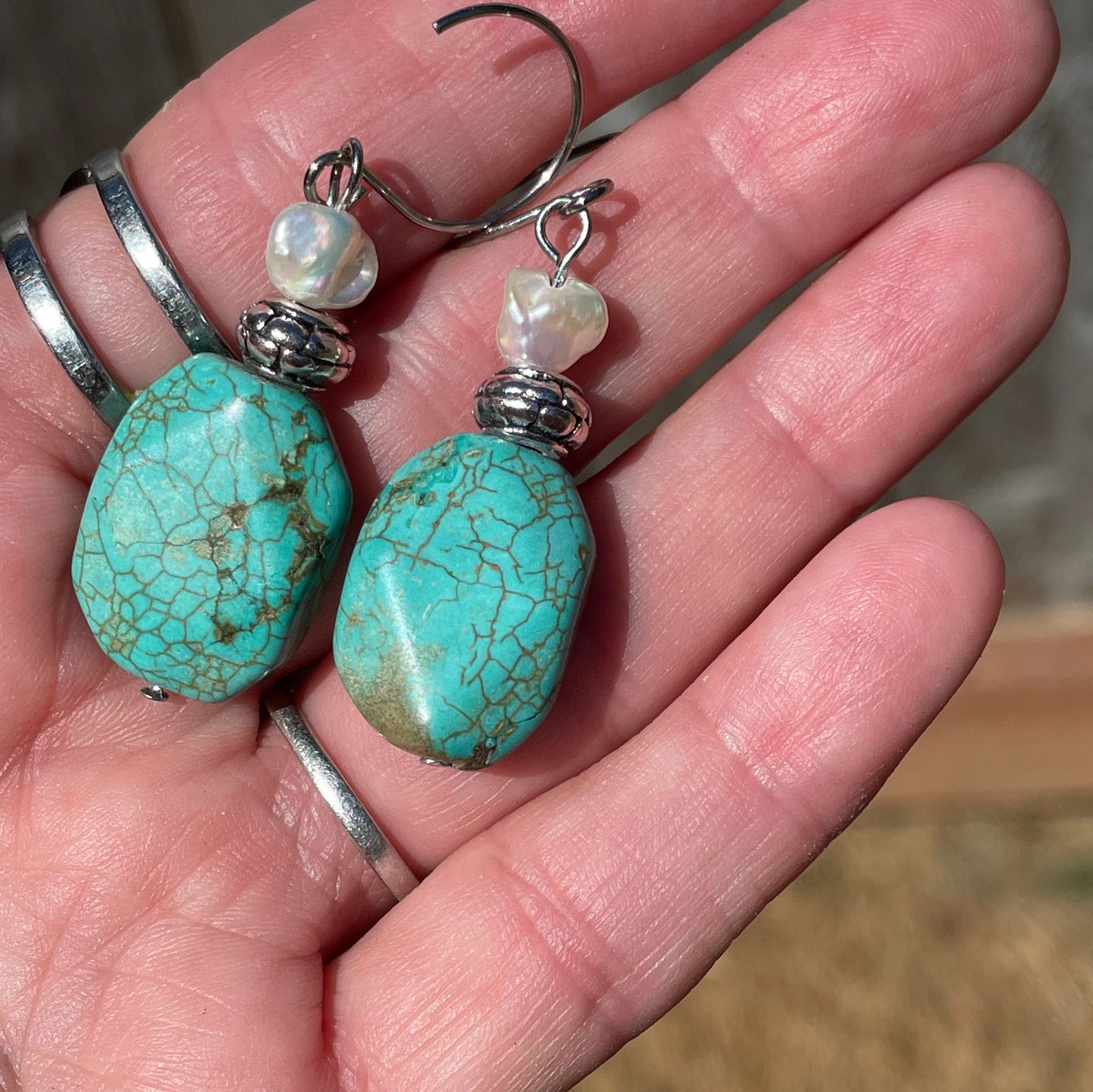 Women's Earrings Jewelry Turquoise Sterling Silver