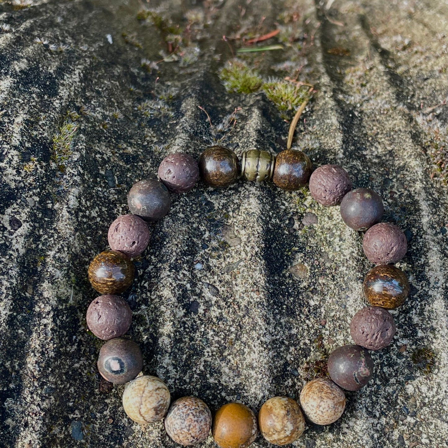 Men Unisex Bracelet Beads Boho Bohemian Wood Coconut Handmade Gift Gifts Statement Brown Tan