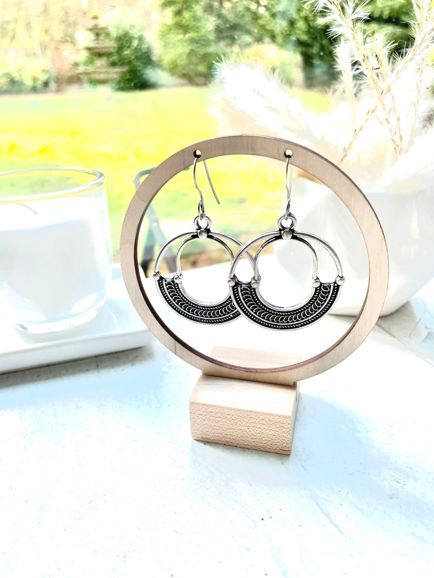 Women’s Jewelry Earrings Sterling Silver Boho Hoop