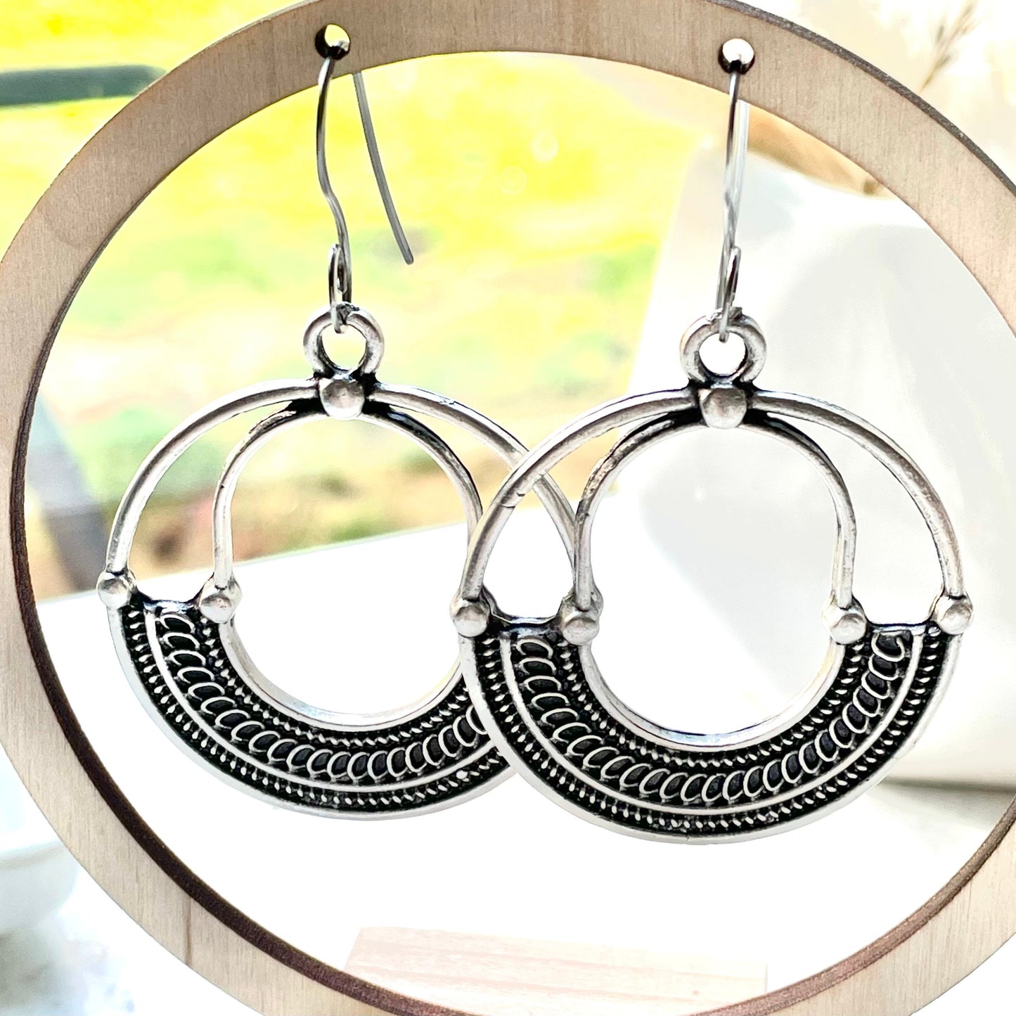 Women’s Jewelry Earrings Sterling Silver Boho Hoop