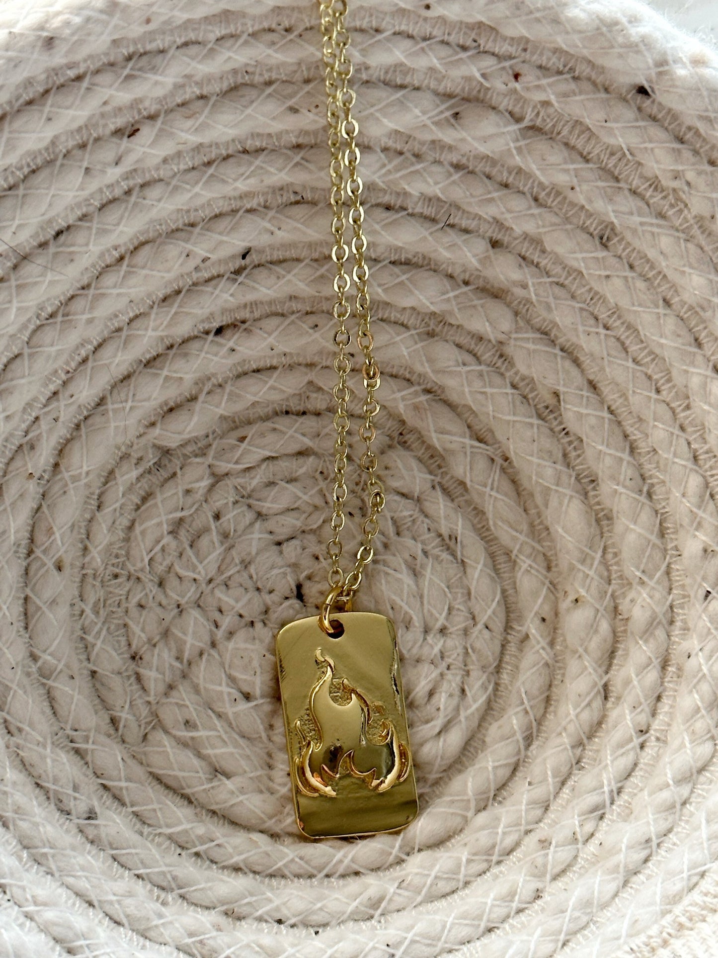 Gold Chain Necklace Charm