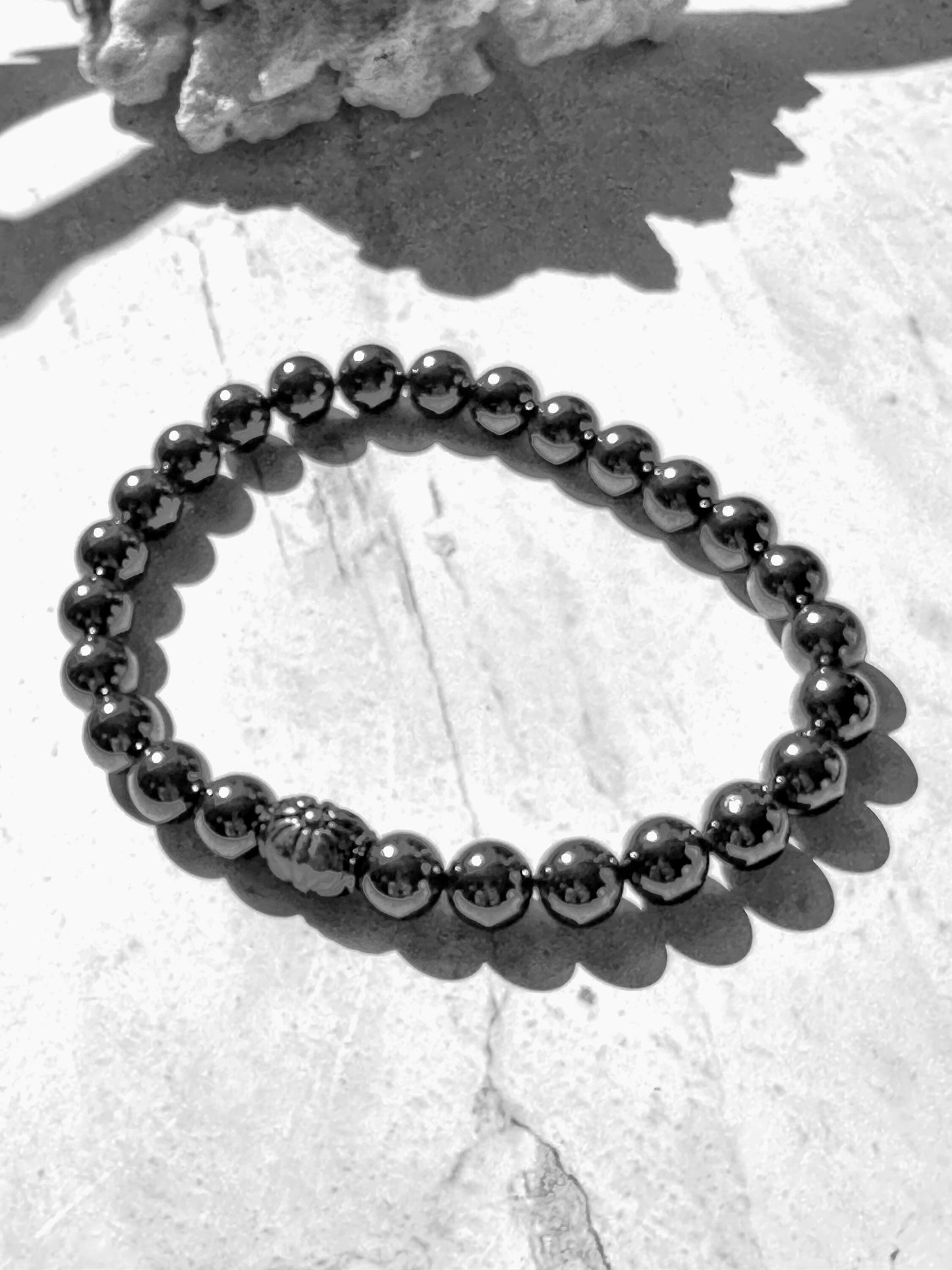 Men’s Jewelry Bracelet Metal Black Unisex Beaded