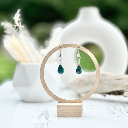 Earrings Turquoise Gemstone  Jewelry Silver Artisan